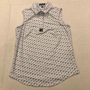 NWOT Bad Birdie Women's Size XS Core Polo SL Sleeveless Golf Pinseeker